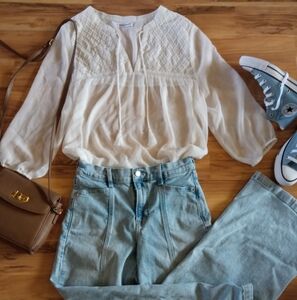 White Sheer Blouse